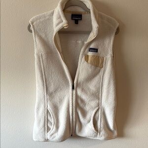 Patagonia Cream Fleece Vest